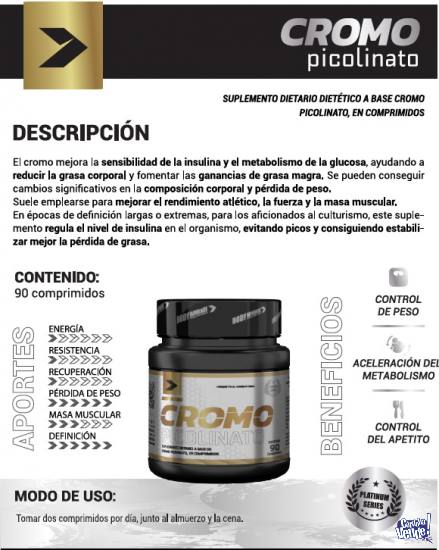 Picolitano De Cromo 60 Comprimidos. Body Advance