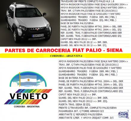 AUTOPARTES - CARROCERIA FIAT PALIO - SIENA