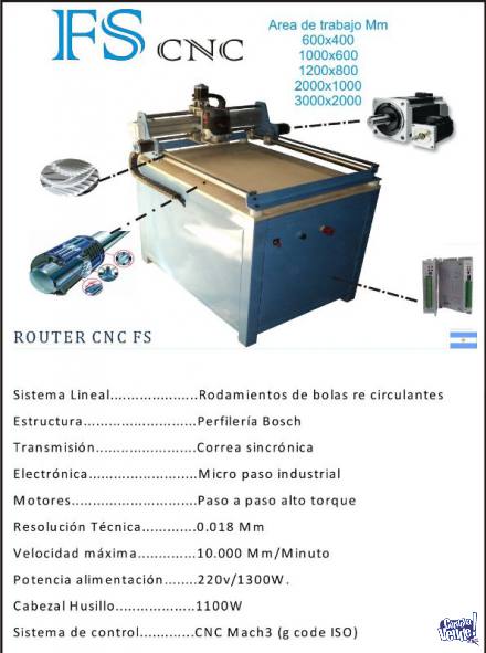 Router CNC 1200 X 800 Pantógrafo