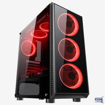 Gabinete IC3 Adventure Edition - Incluye 6 Coolers LED Rojo