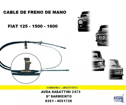 CABLE DE FRENO FIAT 125 - 1600 - 1500
