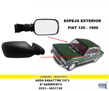 ESPEJO EXTERIOR TURBITO FIAT 125 - 1600