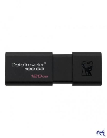 PENDRIVE KINGSTON 128GB DT100 G3 DATATRAVELER USB 3.0 NEGRO