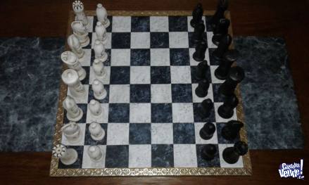 Juego de ajedrez artesanal cerámica