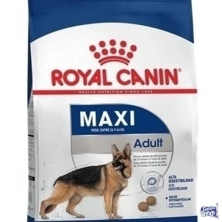 Royal canin maxi adultos x 15kg retira zona sur