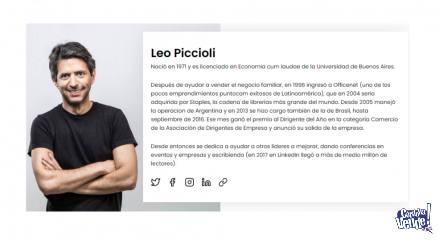 Soy Solo Leo Piccioli Tapa Dura Autografiado ENVIO GRATIS