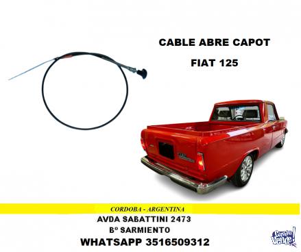 CABLE ABRE CAPOT FIAT 125