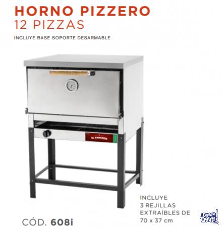 Horno 12 Pizzas Gauchito - Sol Real en Argentina Vende