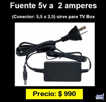 fuente 5v a 2 amperes ideal tv box