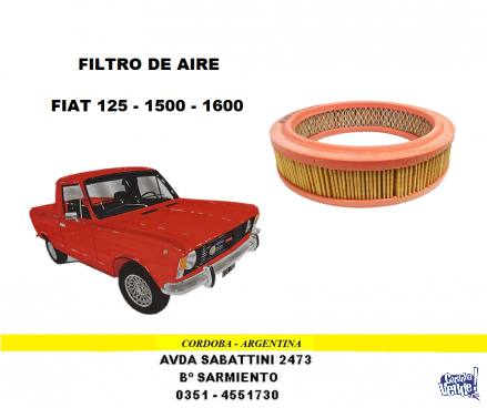 FILTRO DE AIRE FIAT 125 -1500 -1600