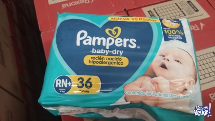 OFERTA PAÑALES PAMPERS BABY DRY 