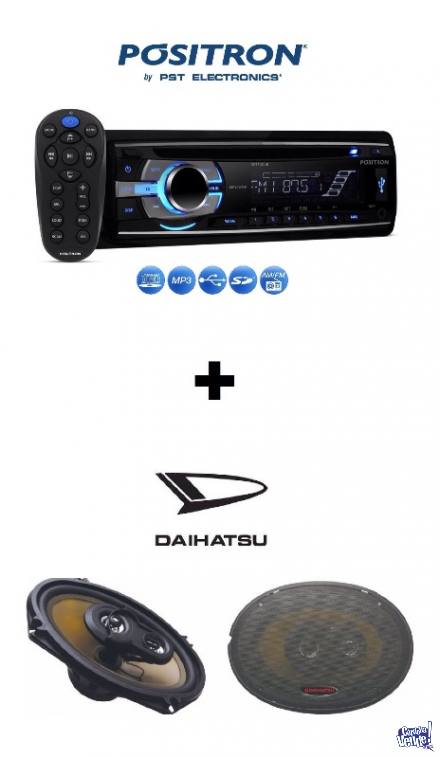 Combo Positron & Daihatsu Stereo con Parlantes