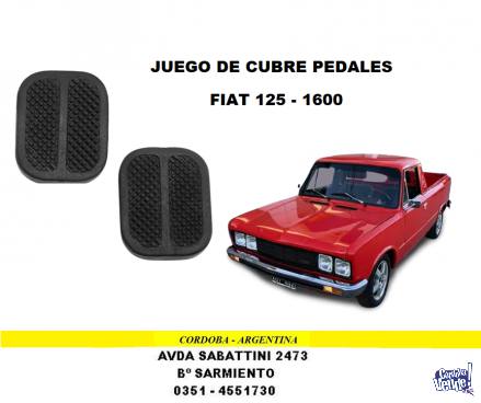 JUEGO CUBRE PEDALES FIAT 125 - 1600