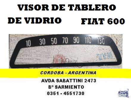 VISOR DE TABLERO ( DE VIDRIO ) FIAT 600