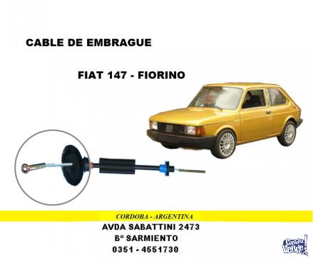 CABLE EMBRAGUE FIAT 147 - FIORINO