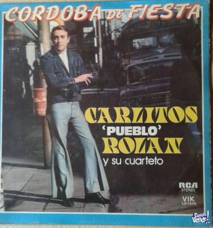 'CORDOBA DE FIESTA' - CARLITOS ROLAN - DISCO LP