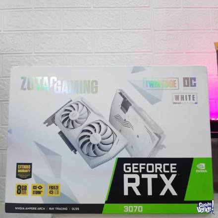ZOTAC GAMING GeForce RTX 3070 Twin Edge OC White Edition en Argentina Vende