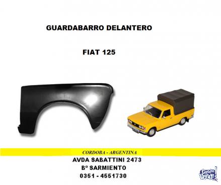GUARDABARRO DELANTERO FIAT 125 - 1600