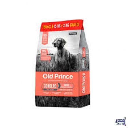 Old Prince adulto cordero y arroz x 15 kgrs más 3 kilos GRATIS