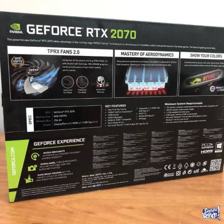MSI GeForce RTX 2070 ARMOR OC 8gb Graphics Card