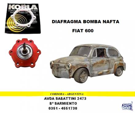 DIAFRAGMA BOMBA NAFTA FIAT 600