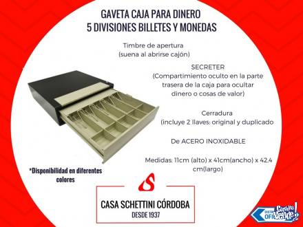 Caja para dinero caja registradora Secreter 4 y 5 divisiones en Argentina Vende