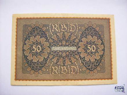 Alemania Imperio Reichsbanknote 50 Marks 1919 Reihe 4