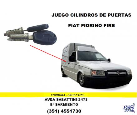 JUEGO CILINDROS DE PUERTA FIAT FIORINO FIRE
