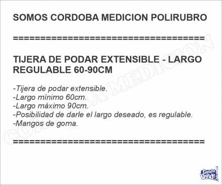 TIJERA DE PODAR EXTENSIBLE - LARGO REGULABLE 60-90CM