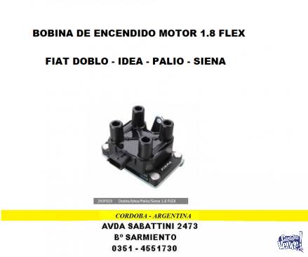 BOBINA ENCENDIDO DOBLO - IDEA - PALIO - SIENA 1.8 FLEX