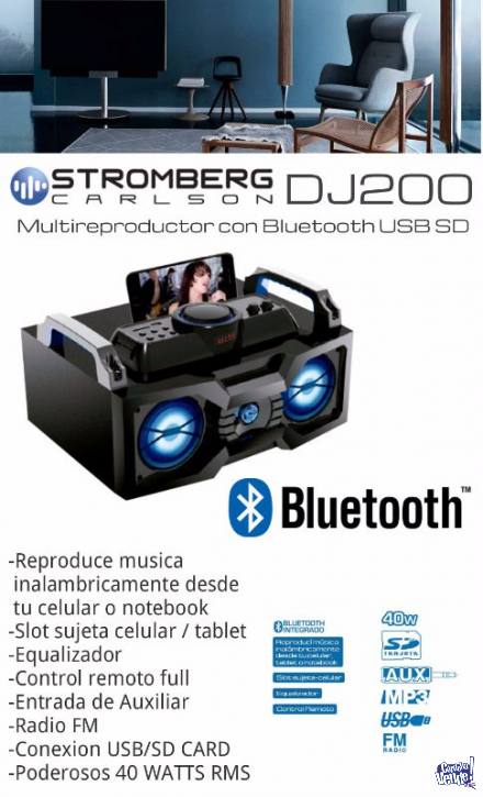 Multireproductor Stromberg Carlson Dj-200 Bluetooth Mp3 Usb