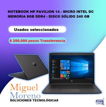 NOTEBOOKS USADAS CON GARANTÍA DESDE 120MIL PESOS - OFERTA!