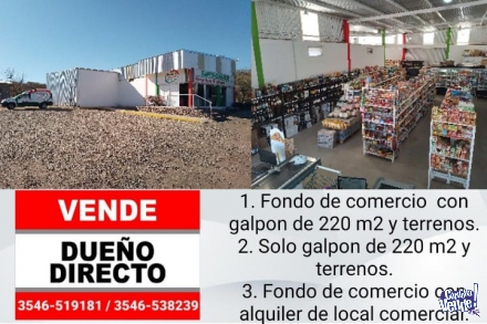 Vendo fondo de comercio de supermercado  en Argentina Vende