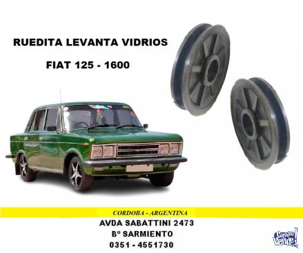 ROLDANA MAQUINA LEVANTA VIDRIOS FIAT 125 - 1600