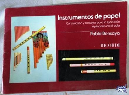 INSTRUMENTOS MUSICALES DE PAPEL   PABLO BENSAYA