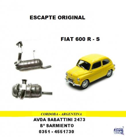 CAÑO DE ESCAPE FIAT 600 en Argentina Vende