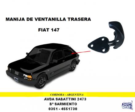 MANIJA DE VENTANILLA TRASERA FIAT 147