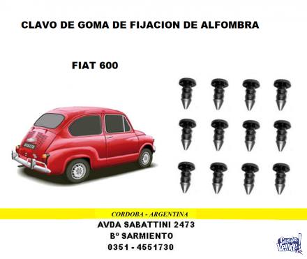 CLAVO FIJACION ALFOMBRA FIAT 600 en Argentina Vende