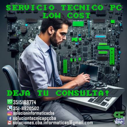 Servicio Técnico PC / Notebooks Low cost!