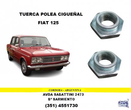 TUERCA DE POLEA DE CIGUEÑAL FIAT 125