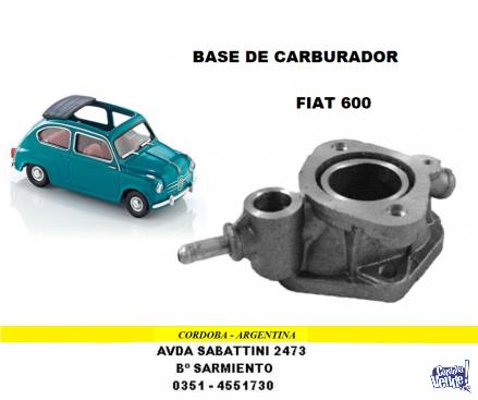 BASE DE CARBURADOR FIAT 600 en Argentina Vende
