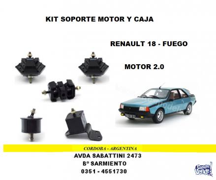 SOPORTE MOTOR Y CAJA RENAULT 18 - FUEGO 2.0