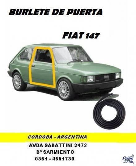 BURLETE DE PUERTA FIAT 147 - FIORINO
