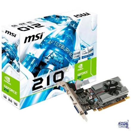 Placa de Video MSI GeForce 210 1GB DDR3 - HDMI/DVI/VGA en Argentina Vende