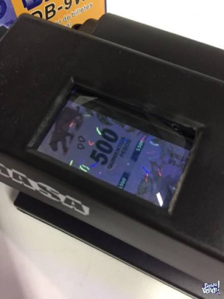 Detector billetes falsos Dasa DB9W portátil lupa Pesos Dola