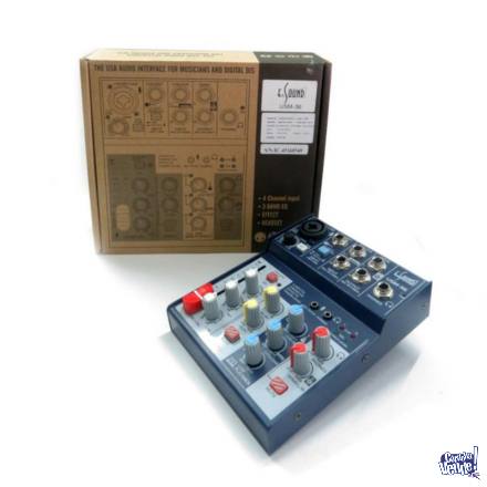 Consola Mixer Portatil 3 Ch MOON Em-302usb
