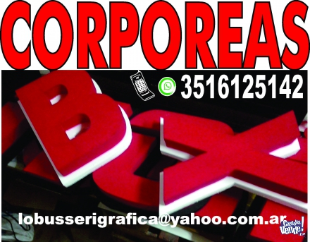 LETREROS CORPOREOS - LOGOS 3D en Argentina Vende