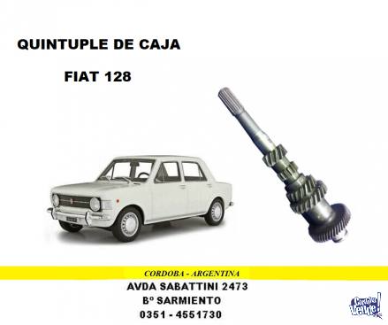 QUINTUPLE DE CAJA DE VELOCIDAD FIAT 128