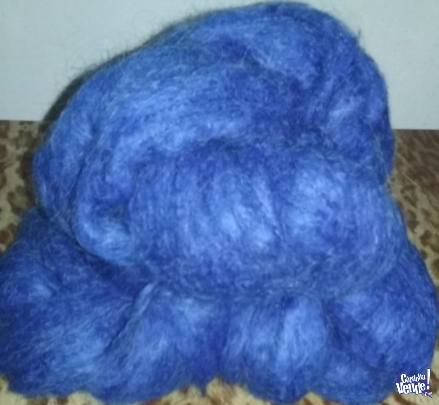 450 gr de Mistika azul en madeja lana de ovillo, 4 madeja