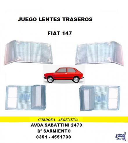 PLASTICO TRASERO FIAT 147 TRANSPARENTE